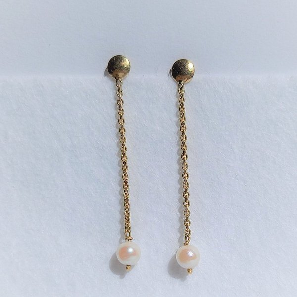 Ohrstecker 585 Gold Perlen